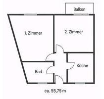 Freiburg St. Georgen 2-Zimmer-DG-Wohnung Ruhiger Wohnkomplex - Freiburg im Breisgau Lehen