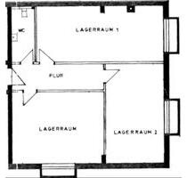 Lager 80 m² mit 3 Räumen, WC, 1 Stellplatz - Olching
