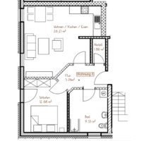 zentral gelegene 2 Zimmerwohnung am Marktplatz - Lam