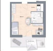 sehr schöne 1 Zimmer Wohnung mit Dachterrasse in Dresden