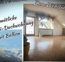 Helle Dachwohnung (1 Stock) mit Balkon für 1-2 Personen - Großheubach