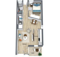 2 Zimmer Wohnung mit Terrasse, EBK, TG, Haustiere erlaubt - Rheinfelden (Baden)