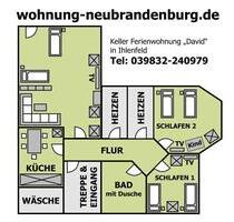 Ferienwohnung bei Neubrandenburg für Arbeiter, Firmen, Monteure - Wulkenzin