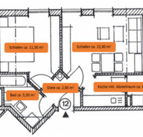 Wohnung im Zentrum von Bobingen, vollständig renoviert