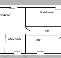 2 Zimmer Küche Bad 44 qm DG Wohnung - Weiden in der Oberpfalz