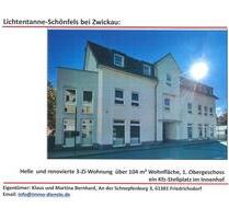 Weihnachtspräsent? Renovierte, helle 3-Zi-OG-ETW zu verkaufen - Lichtentanne