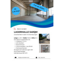 Gewerbehalle Aalen Kalthalle - 2.200,00 EUR Kaltmiete, in Aalen (PLZ: 73430)