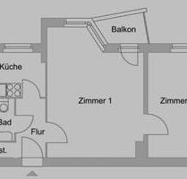 Wohnung 2 Monate - 1.100,00 EUR Kaltmiete, ca.  45,00 m² in Berlin (PLZ: 12279) Tempelhof-Schöneberg