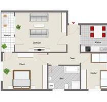 3-Zimmerwohnung in Egg - 800,00 EUR Kaltmiete, in Rickenbach (PLZ: 79736)