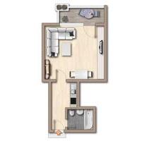 Schöne 1-Zimmer-Wohnung mit Balkon in Remseck - Remseck am Neckar