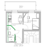 1 Zimmer Wohnung Göttingen - 480,00 EUR Kaltmiete, in Göttingen (PLZ: 37085) Oststadt