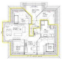 3-ZKB 84 m2 im DG - zentral + ruhig in Bruchhausen-Vilsen.