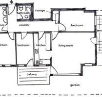 Möblierte 4-Zimmer-Wohnung Miete Böblingen 4-room-apartment rent