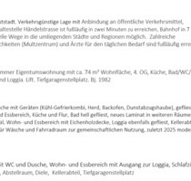 3-ZKB-Mietwohnung (EBK, Loggia, Garage) zentrale Lage in Weinheim