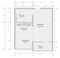 Vollmöblierte Wohnung 3-6 Monate in Karlsruhe-Innenstadt