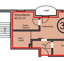 Seniorenwohnanlage Burg – Gemütliche 2-Raumwohnung mit Loggia im Dachgeschoss na001