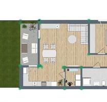 Moderne 2-Zimmer-Wohnung mit Terrasse & Stellplatz - Norderstedt Glashütte