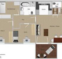 Helle 4-Zimmer-Wohnung mit gr. Balkon in Hemhofen-von Privat