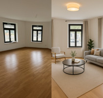 Voll oder teilmöblierte moderne 2-Zi-Wohnung im sanierten Altbau - Leipzig Nordost
