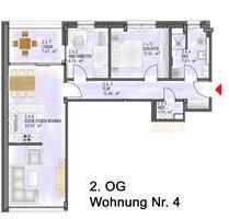 Helle, freundliche Wohnung in Innenstadtnähe mit Stellplatz - Bad Neustadt an der Saale