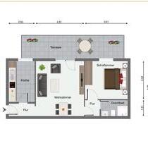 2ZKB ohne Provision - 132.000,00 EUR Kaufpreis, ca.  52,00 m² in Worms (PLZ: 67551) Vororte Südwest