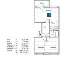 Kompakte, frisch renovierte Wohnung mit guter Anbindung zu Bus, Bahn, Kita, Einkauf! Mietvertrag ab 01.10.2025 - Dresden Leuben