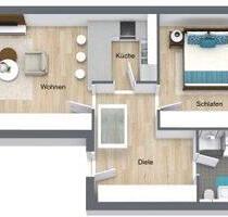 2-Zimmer-Dachgeschosswohnung im Mössinger Zentrum mit Stellplatz - Mössingen