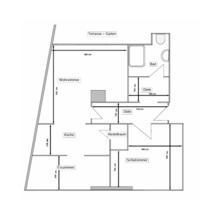 2,5 Raum eig. Garten + Terrasse - Gelsenkirchen Gelsenkirchen-Mitte