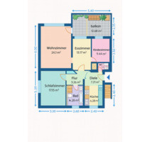 Erlangen-Sieglitzhof, schöne 3,5-Zimmer-Wohnung - Buckenhof