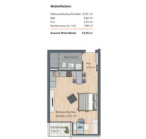Hochwertige, sonnige 1-Zimmer-Neubauwohnung mit Süd- Dachterrass - München Ramersdorf-Perlach