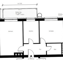 2-Zimmer-Wohnung mit Balkon in München Untergiesing-Harlaching