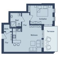 Neubau Erstbezug - 2 ZKB mit Balkon - Quartier Springbach Höfe - Paderborn Neuenbeken