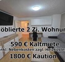 ab sofort - möblierte 2 Zimmer Wohnung mit EBK - Pirmasens Niedersimten