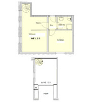 3 Raum Maisonette Wohnung mit Loggia Fußbodenheizung - Sandersdorf-Brehna