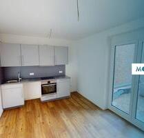 Lichtdurchflutete 3-Zimmer-Neubauwohnung mit Terrasse und EBK im Wohnquartier FIELD 4 - Mannheim Neckarstadt-Ost