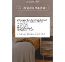 Wohnung zur Untermiete - 420,00 EUR Kaltmiete, ca.  41,00 m² in Bielefeld (PLZ: 33613) Schildesche