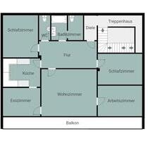 Erstbezug nach Sanierung mit EBK und Balkon: schöne 5-Zimmer-Wohn - Velden