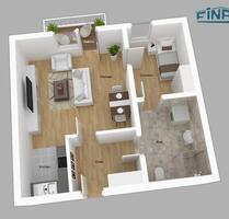 Senioren- und behindertengerechte 2 Zimmer-Wohnung mit Terrasse, Keller und Aufzug im Objekt (2027-5001-1) - Staufenberg