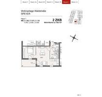 *** nur mit Wohnberechtigungsschein *** kompakte 2-ZKB Neubau Wohnung - Altrip