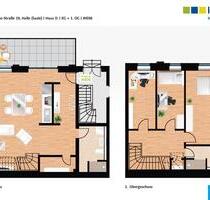 4-Raum-Maisonette-Wohnung mit Balkon & Stellplatz - WE22 - Halle (Saale) Büschdorf