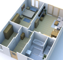 3-Raum-Wohnung mit Terrasse und Carport, barrierefrei - Sohland an der Spree