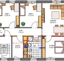 moderne Wohnung mit 3 Schlafzimmern in schöner Lage - Frankenau