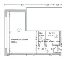Ein-Zimmer-Wohnung mit Terrasse und Tiefgarage in Schnaittach