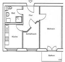 Hübsche Singlewohnung in Waldnähe (206115) - Bad Freienwalde (Oder)