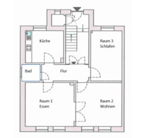 Mietwohnung 72 m² Kaiserstr. - 540,00 EUR Kaltmiete, in Radevormwald (PLZ: 42477)