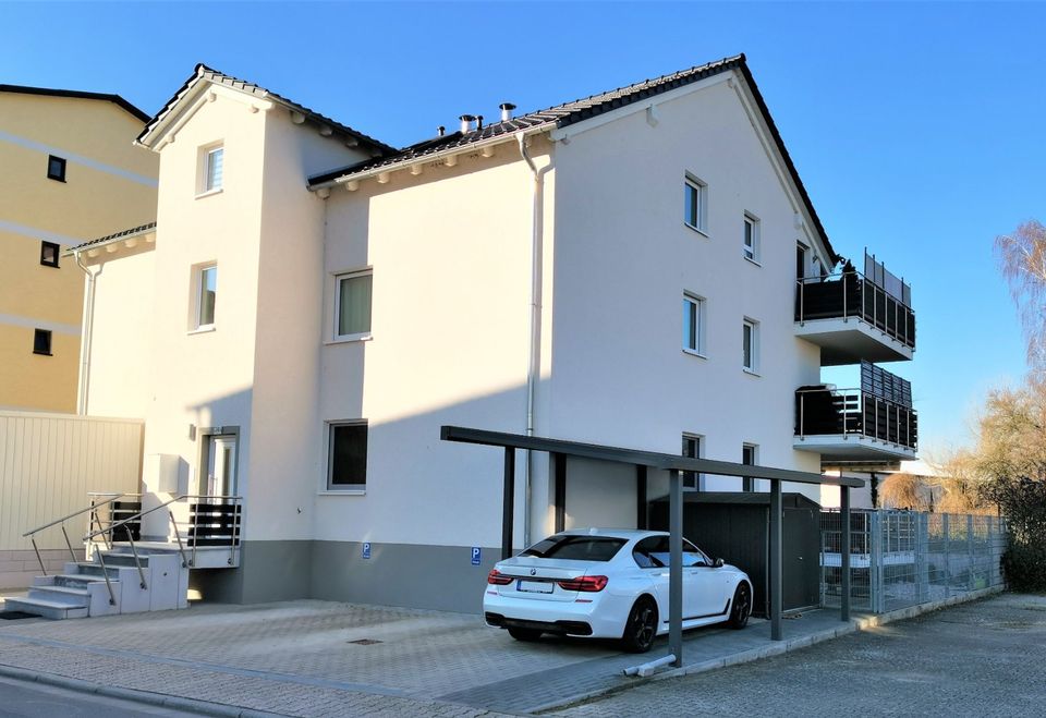 Haus im Haus, Hochwertige, moderne 4Zi.-Etagen-Wohnung mit Balkon - Weisenheim am Sand