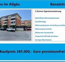 Schöne 3 Zimmer Eigentumswohnung in Wangen im Allgäu Anzeige 2