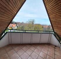 3-Raum-Dachgeschoss-Wohnung mit schönem Ausblick vom Balkon - Ballenstedt