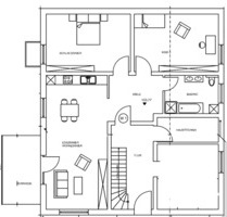 großzügige 3 Zimmer EG-Wohnung - 810,00 EUR Kaltmiete, ca.  101,00 m² in Maßbach (PLZ: 97711)