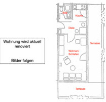 Helle 1-Zimmerwohnung mit großer Dachterasse in Nbg-Schweinau - Nürnberg Gibitzenhof